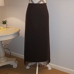 Pendleton Wool Fringe Skirt